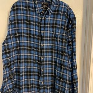 Cactus Blue and Black Checkered Men's Shirt